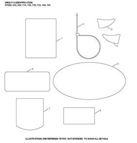 Kt735-3092 Identification Diagram and Parts List for KT735-3092  Cub Cadet Lawn Tractor